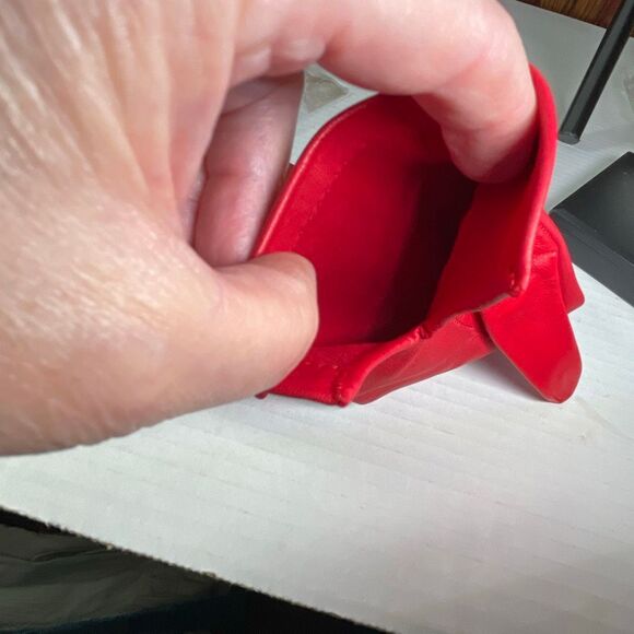 VTG Red leather gloves Madrid Manuel Pascual Moran glove maker - Picture 9 of 9